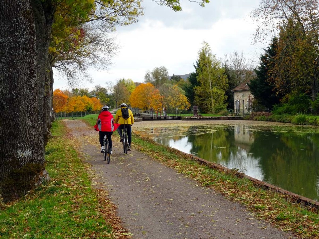 Cycling along the canal