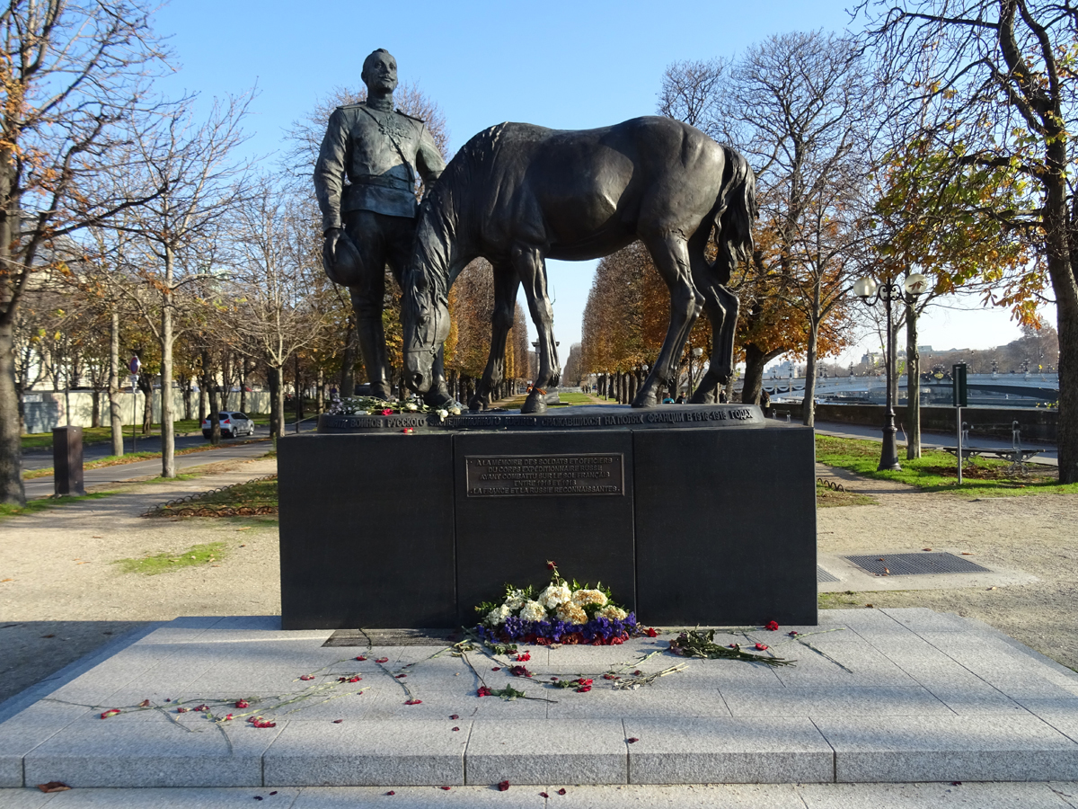 In memory of the Russian soldiers and officers