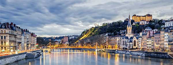 The banks of the river Saone