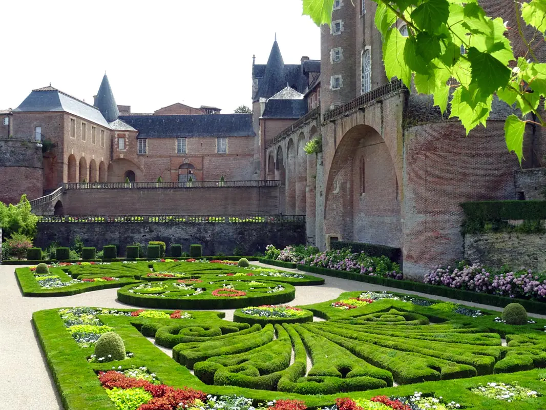 View of the gardens in Albi