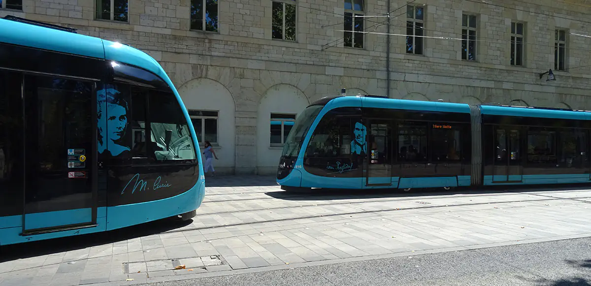 The city trams of Besançon