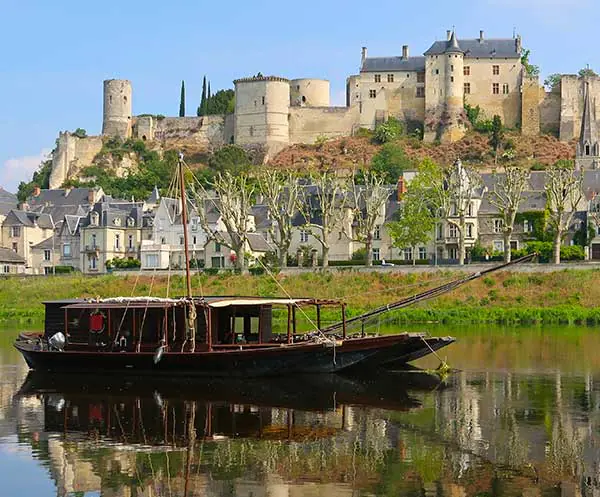 Chinon over looking the River Vienne