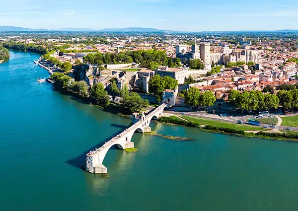 Avignon and the River Rhone