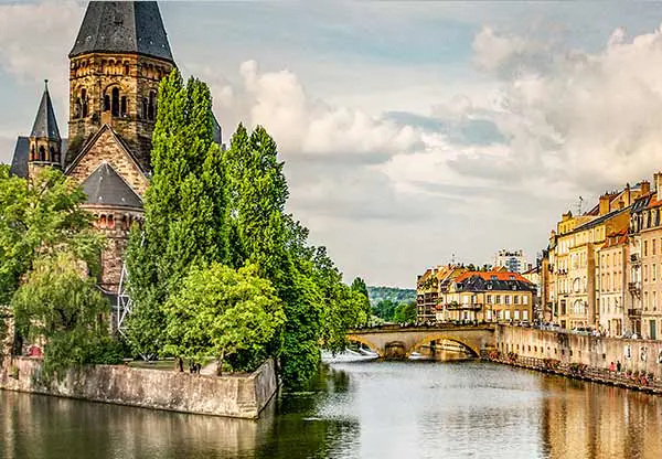 Metz and the River Moselle