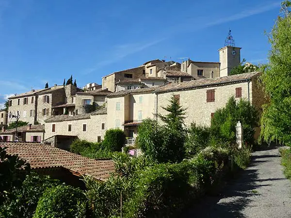 The village of Lurs in the Alpes de Haute Provence