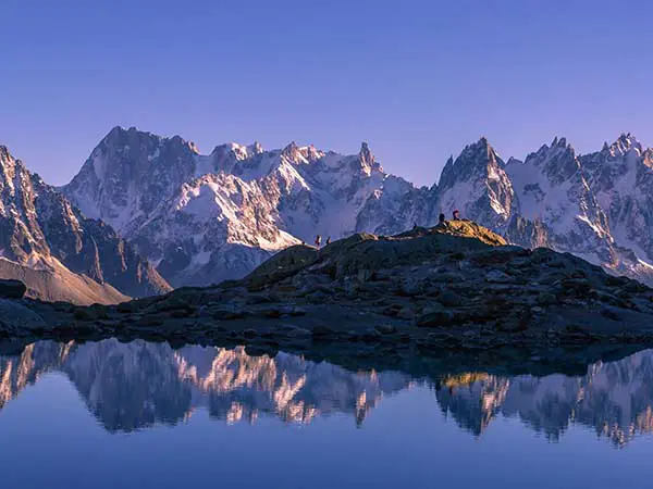 Lac Blanc at 2352 metres in altitude