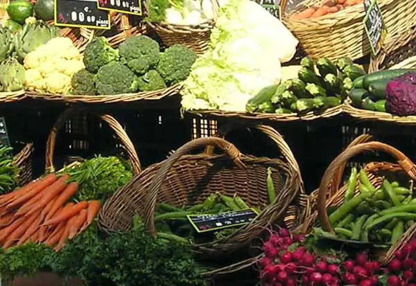 Vegetables in French