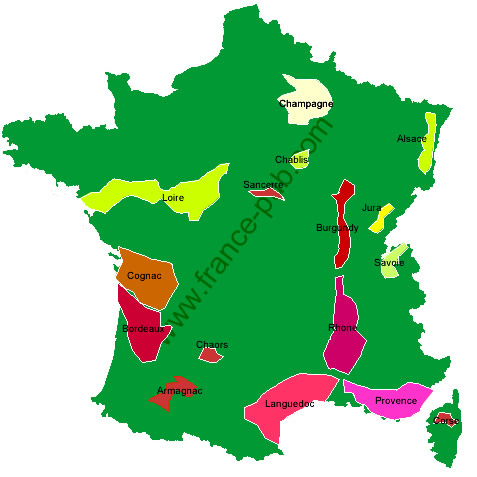France wine region map