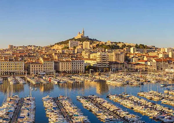 A view of Marseille in Southtern France