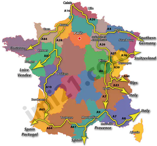 Autoroutes in France