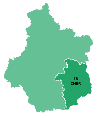 Map of Centre in France