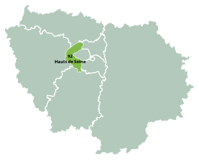 Map of Paris-Isle-of-France in France