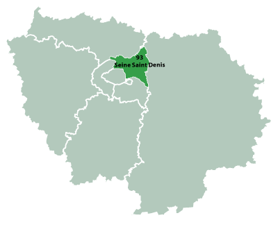 Map of Paris-Isle-of-France in France