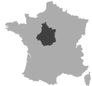 Map of Centre in France