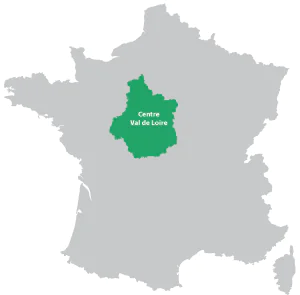 Map of Centre in France