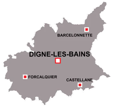 Department map of Alpes de Haute Provence