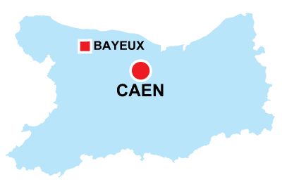 Department map of Calvados