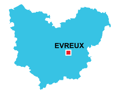 Department map of Eure
