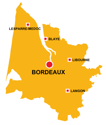 Department map of Gironde