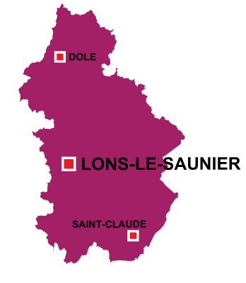 Department map of Jura