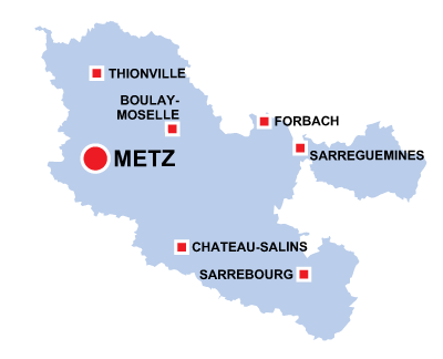 Department map of Meurthe et Moselle