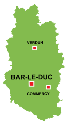 Department map of Meuse