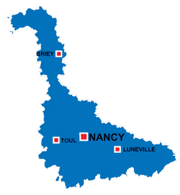 Department map of Moselle