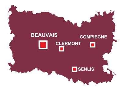 Department map of Oise