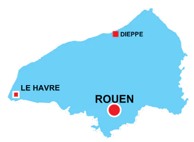 Department map of Seine Maritime