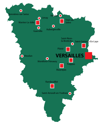 Department map of Yvelines