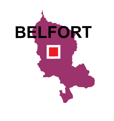 Department map of Territoire de Belfort