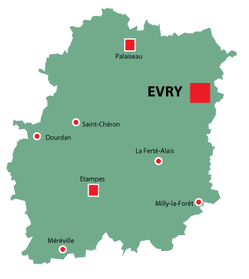 Department map of Essone