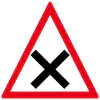 Give way traffic sign