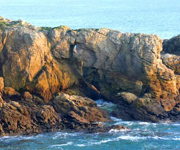 Brittany coastline in France